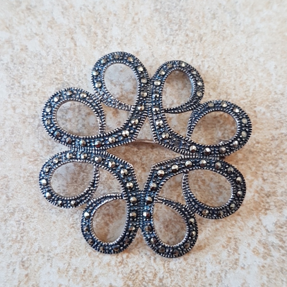 Silver brooch